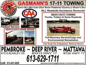 GASMANNS 17-11 TOWING